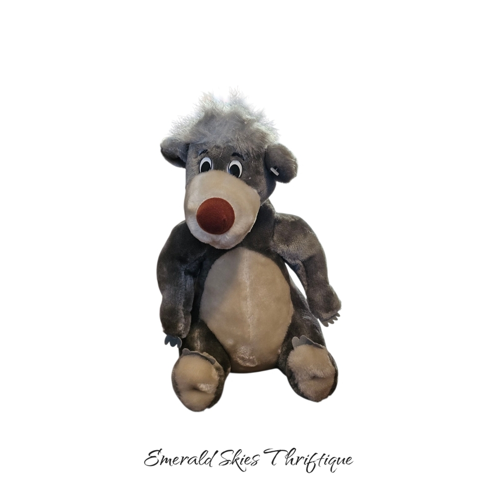 Vintage Disneyland Baloo Bear Plush Stuffed Animal Jungle Book 12" Disney